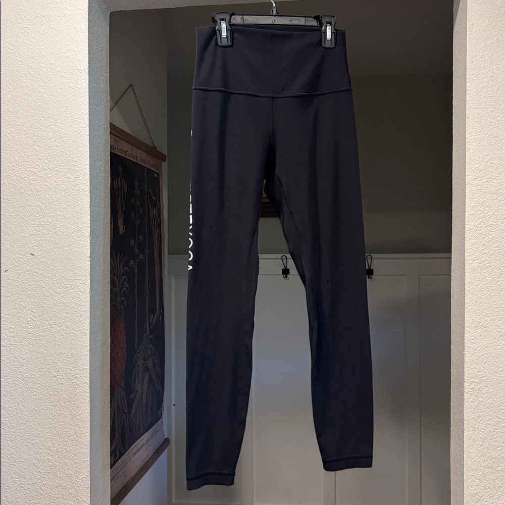 Lululemon Leggings Yoga Bottoms Casual Skinny Black White Gym Workout Athletic - Picture 4 of 11